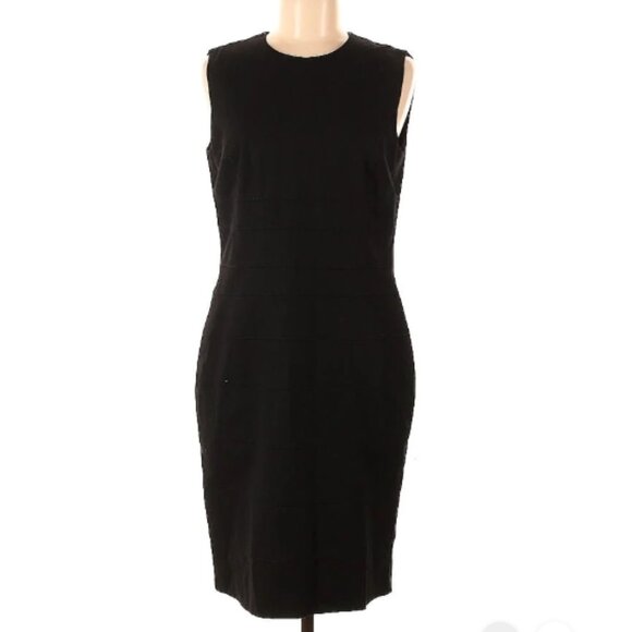 Strenesse Gabriele Strehle Size 8 Cocktail black dress long zipper on back - Picture 1 of 3